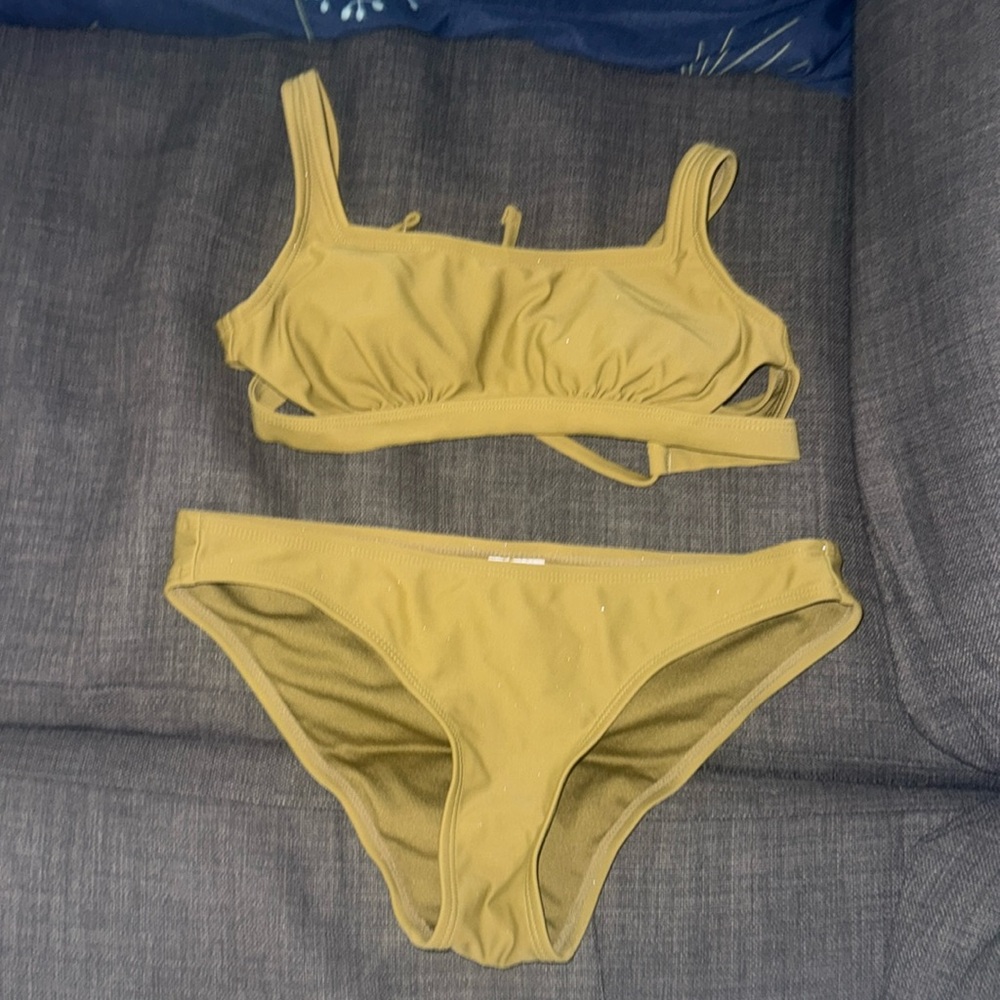 Green Shimmery Glittery Bikini Size S